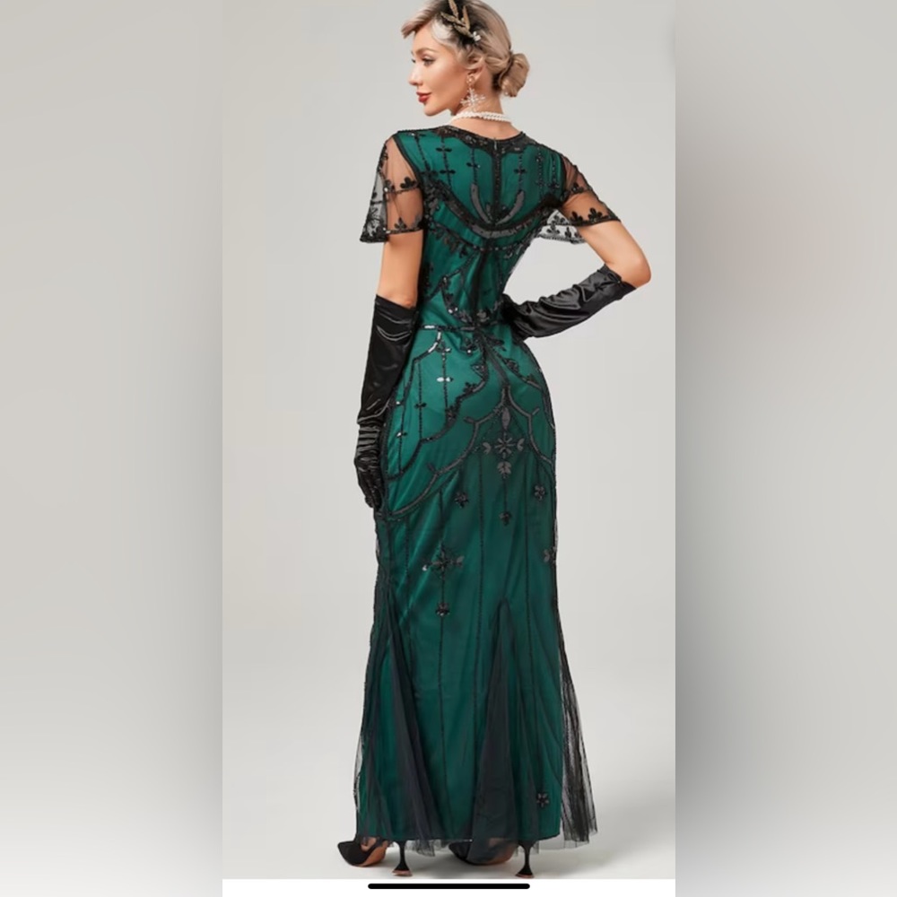 Gorgeous flapper style dress size Large - Picture 2 of 3